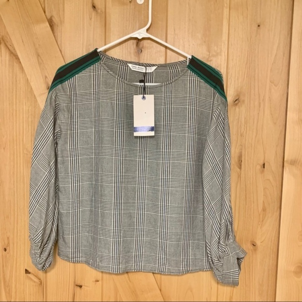 NWT houndstooth 3/4 sleeve top